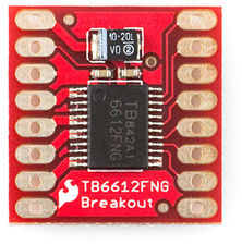 H-bridge motor driver PCB using TB6612